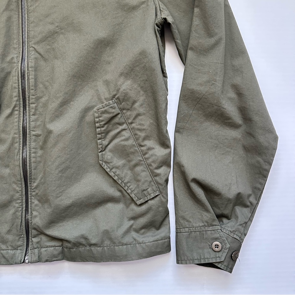 Zara Embroidered Cranes Lightweight Olive Green Jacket Men’s Large - Picture 5 of 12